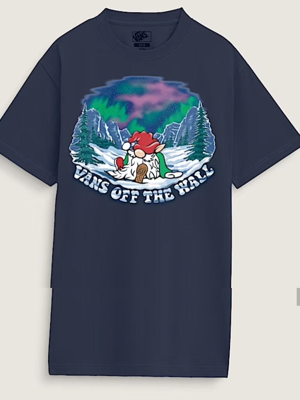 Vans Men's Navy 'Off The Wall' Graphic Tee